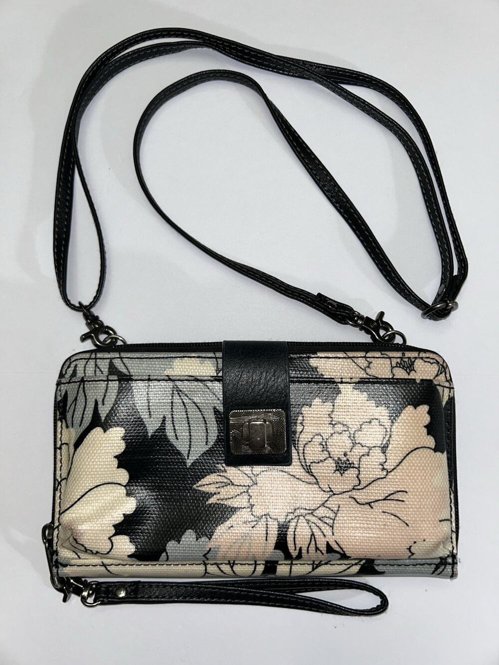 Sakroots Coated Canvas Smartphone Floral Crossbody Bag